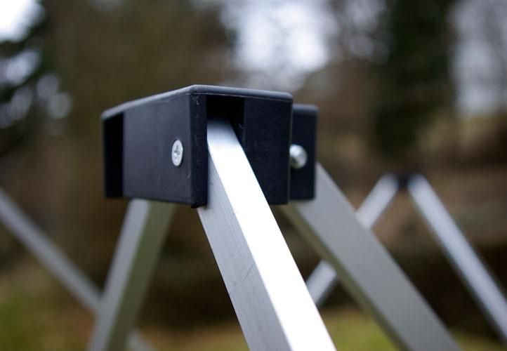 Pawilon ogrodowy Garth rozkładany 3 x 3 m - niebieski, 4 ściany